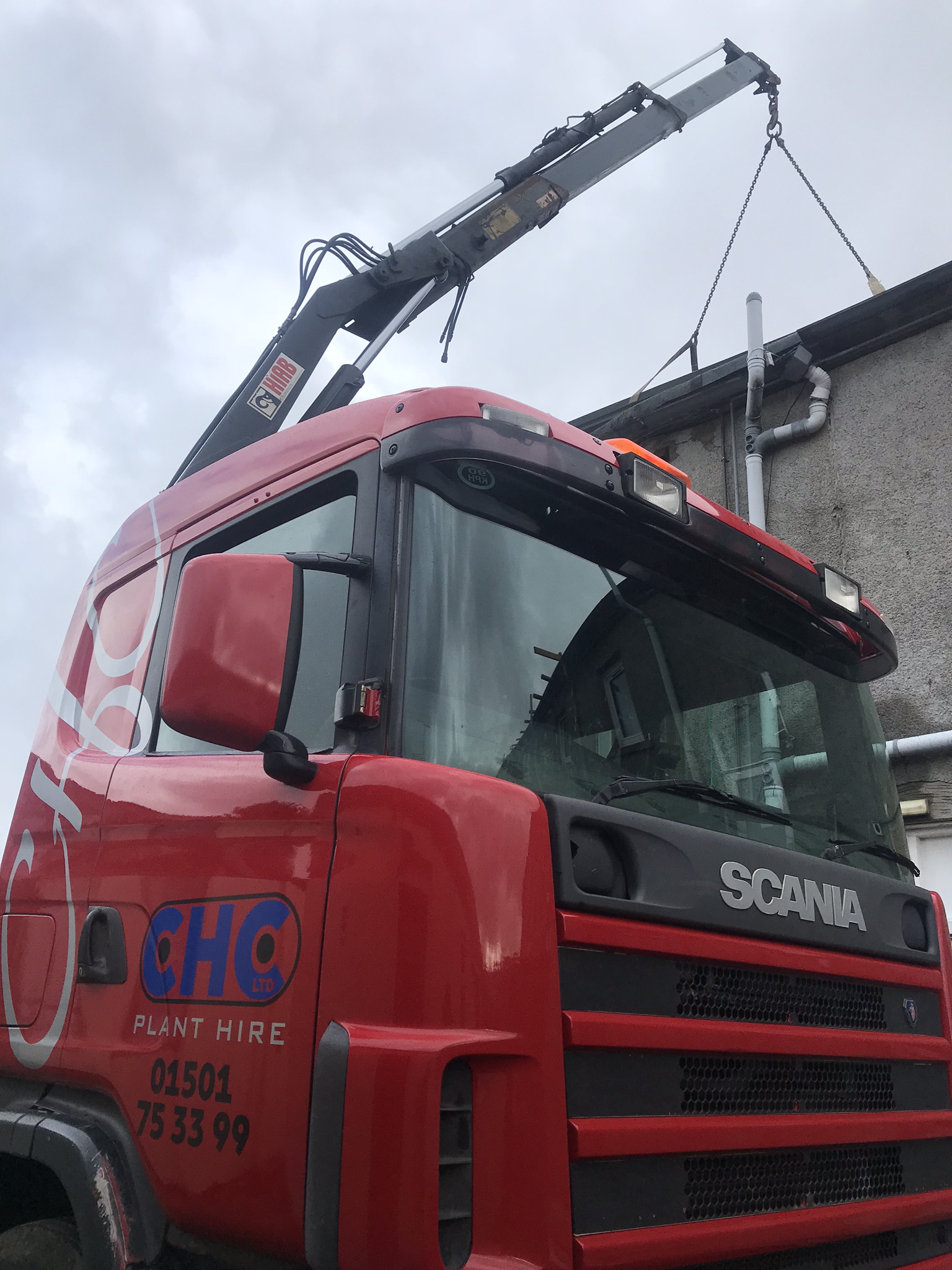 HIAB Truck Hire | Shotts, Lanarkshire | hiab crane lifting packs of wood